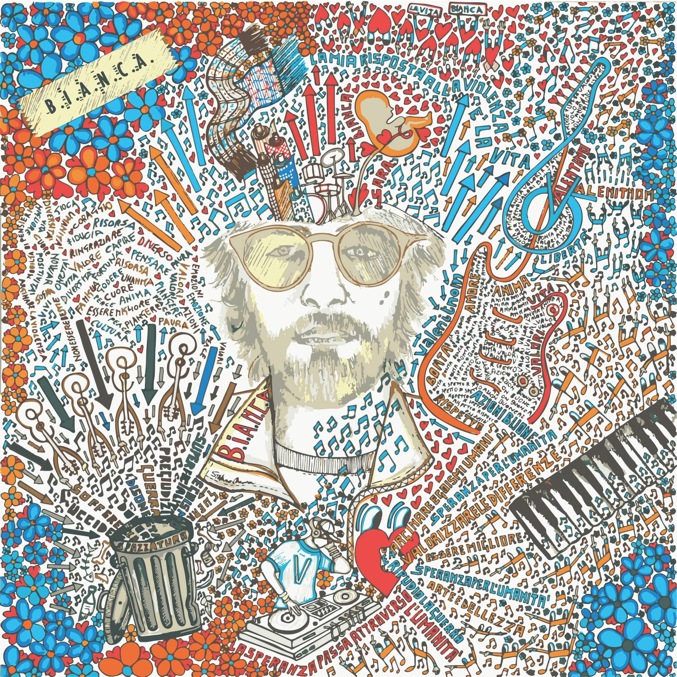 B.I.A.N.C.A. by Stefano Chiassai - Marker on paper artwork
